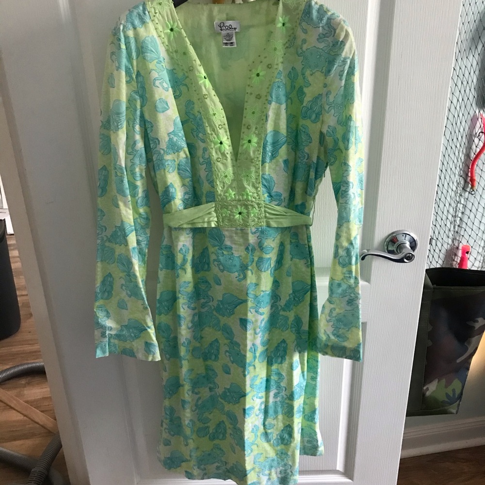 Lilly Pulitzer dress-ties I’m back
